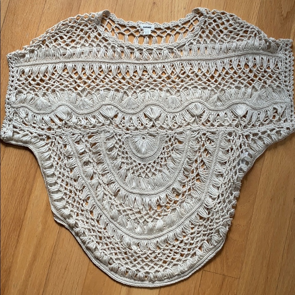 Crochet knit top size extra small/small